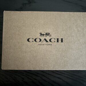 Coach Tan Box with Black Logo